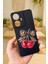 Realme C55 Uyumlu Kiraz Leopar Fiyonk Desenli Silikon Darbe Emici Klasik Korumalı Rubber Kılıf 1