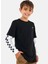 Düz Siyah - Beyaz Erkek Çocuk T-Shirt VN0A49OYBLK1-LONG Check Twofer 1