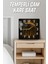 Işıklı Fil Temalı Temperli Cam Kare Saat 33X33 cm Ebadında Uv Baskı - KCS091 4