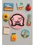 Modern ve Dekoratif Yuvarlak Buzdolabı Magneti Magnet Büyük Boy 10X10 cm - Piggy 1