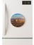 Desenli Temalı Yuvarlak Buzdolabı Magnet – 10X10 cm Los Angeles 1