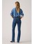 725 Pamuklu Slim Fit Yüksek Bel Jeans Bayan Kot Pantolon 18759 5