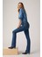 725 Pamuklu Slim Fit Yüksek Bel Jeans Bayan Kot Pantolon 18759 7