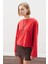 Kayık Yaka Uzun Kol Tshırt Kırmızı 4