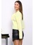Sarı Yaka Bağlamalı Düğmeli Triko Hırka 4
