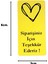 Siparişiniz Için Teşekkür Ederiz, Kalp Sembol Sticker Yapışkanlı Paketleme 3X6CM 100 Adet 1