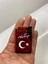 Çift Sistem Metal Jet Çakmak Türk Bayraklı Kırmızı 3