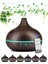 Sonx Aroma Difüzörü Gece Işığı 7 LED Hava Nemlendirici Kumandalı Buhar Makinesi 500 ml (Koyu Kahverengi) 2