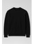 Wenders Relax Fit Basic Fırçalı Interlok Bisiklet Yaka Erkek Sweatshirt - Siyah 7