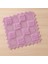 El Yapımı Lila Örgü Kare Motif Dekor – Yumuşak Pamuk Ip ile Zarif El Emeği 3