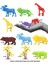 669 Toy Play 12 Parça Renkli Mini Vahşi Hayvanlar Figür Seti 4-6 cm 2