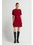 Toka Detaylı Mini Elbise Kirmizi 12444225001 1