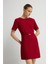 Toka Detaylı Mini Elbise Kirmizi 12444225001 2