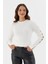 Uzun Kol Fitilli Bluz Ekru 1