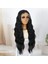 Siyah Bebek Saçlı Fiber Sentetik Tül Peruk 3
