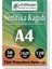 A4 Sertifika Kağıdı 50 Adet Gramajlı Fotokopi Kağıdı 120 gr Tüm Yazıcılara Uyumlu 21X29.7 cm Kalın Baskı Kağıdı Kalın 1