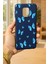 Redmi Note 9 Pro/9s Uyumlu Mavi Kelebek Desenli Silikon Darbe Emici Klasik Korumalı Rubber Kılıf 2