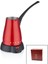 KIRMIZI ELEKTİRKLİ CEZVE TÜRK KAHVE MAKİNESİ 5 FİNCAN - 400ML HAZNE PASLANMAZ ÇELİK 360 DERECE DÖNEBİLME SCM-2960 (5273) 1