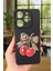 Tecno Spark 10 Pro Uyumlu Kiraz Leopar Fiyonk Desenli Silikon Darbe Emici Rubber Kılıf 2