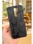 Xiaomi Redmi 9 Uyumlu Siyah Kelebek Desenli Silikon Darbe Emici Klasik Korumalı Rubber Kılıf 1