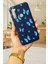 Xiaomi Redmi Note 8 Mavi Kelebek Desenli Silikon Darbe Emici Klasik Korumalı Rubber Kılıf 1