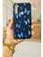 Xiaomi Redmi Note 8 Mavi Kelebek Desenli Silikon Darbe Emici Klasik Korumalı Rubber Kılıf 2