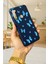 Xiaomi Redmi Note 8 Mavi Kelebek Desenli Silikon Darbe Emici Klasik Korumalı Rubber Kılıf 3