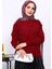 Bordo Bisiklet Yaka Angora Yumoş Triko Kazak 3