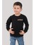 Erkek Çocuk 3-8 Yaş Speed Baskılı Şardonlu Sweatshirt 224473 Siyah 3