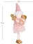 Yılbaşı Süsü, Peri Figürü, Gold-Pembe - Asmalı, Sarkan Ayaklı, Payetl 3