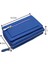 Saxa Kağıt Para ve Bol Kart Bölmeli Hakiki Deri Kadın Kartlık Cüzdan - Saks Mavi 1