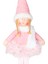 Yılbaşı Süsü, Oturan Peri Figürü, Pembe - Tütü Etekli, 17X53 cm 2