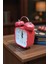 Metal Kare Tasarımlı Işıklı Masa Saati Alarmlı Çalar Saat Kırmızı 5