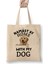 My Dog Best Dog Dad Ever Köpek Beyaz Bez Çanta Uzun Saplı Alışveriş Çantası Plaj Çantası 1