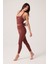 x Ece Bordo Yüksek Bel Spor Tayt Mono Leggings 6