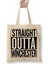 Straight Outta Winchester Supernatural Beyaz Bez Çanta Uzun Saplı Alışveriş Çantası Plaj Çantası 1