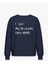 Kadın Slogan Sırt Baskılı Içi Şardonlu Oversize Sweatshirt 1