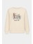Kadın Içi Şardonlu Baskılı Oversize Sweatshirt 1