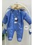 Mojo Unisex Bebek Ayı İşlemeli Kozmonot Uyku Tulumu 6213 Mavi 5