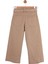 Kız Çocuk Kemerli Bol Paça Pantolon 54707 Taş Rengi 9