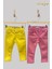 Mojo Kız Çocuk Ultra Esnek Renkli Denim Pantolon 2348 Sarı 10