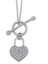 Gümüş Sallantılı Kalp Kadın Kolye 1