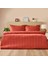 Soft Armürlü Çift Kişilik Nevresim Takımı - Kiremit 1