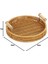 Ravena Rattan Çok Amaçlı Dekoratif Tepsi Meyve ve Ekmek Sepeti 24 cm 4
