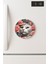 Desenli Temalı Yuvarlak Buzdolabı Magnet – 10X10 cm Kedi Portre 1