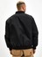 Erkek Siyah Bomber Mont – Fergolli Logo Baskılı, Fermuarlı Cepli, Kapitone Astarlı Şık ve Rahat Günlük Ceket - Siyah 2