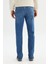 Pamuklu Straight Fit Cepli Esnek Jean Denim Kot Pantolon 5