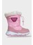 Su Itici Ayarlı Bağcıklı Kürklü Kız Çocuk Botu Pembe 1