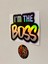 I'm The Boss - Araba Motosiklet Kask Laptop Cam Etiket Baskı Sticker 10,5X8CM 2