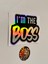 I'm The Boss - Araba Motosiklet Kask Laptop Cam Etiket Baskı Sticker 10,5X8CM 3